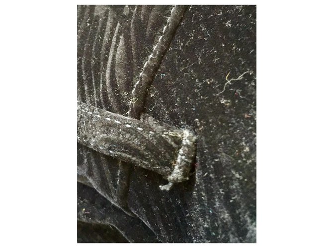 Vaqueros Guess de terciopelo negro corte recto - vista 5