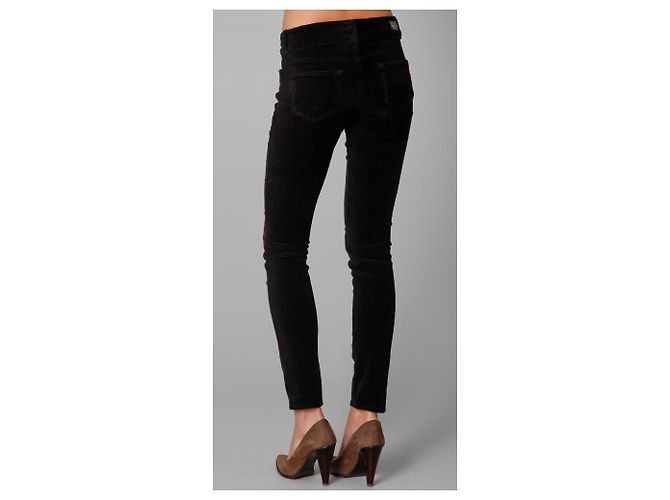 Paige Jeans Vaqueros de terciopelo Hidden Hill de Paige Negro - vista 2