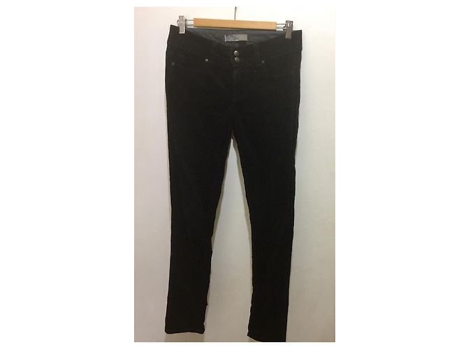 Paige Jeans Vaqueros de terciopelo Hidden Hill de Paige Negro - vista 3