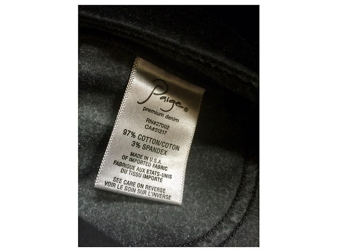 Paige Jeans Vaqueros de terciopelo Hidden Hill de Paige Negro - vista 7