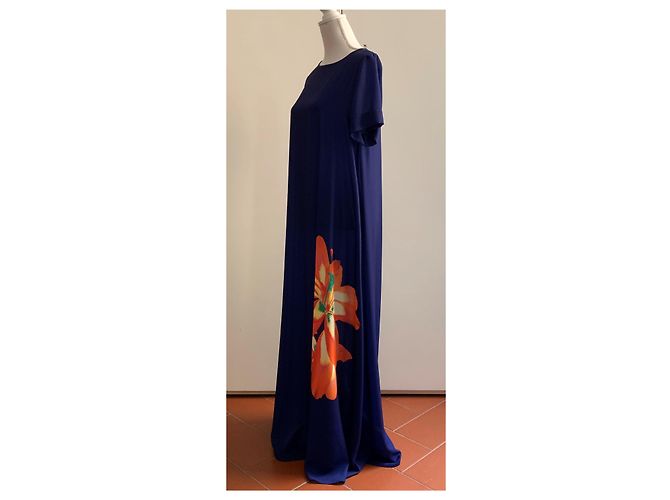 Pier Antonio Gaspari Flared blu dress Blue - view 10