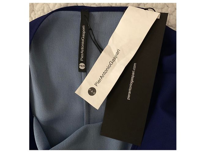 Pier Antonio Gaspari Flared blu dress Blue - view 3