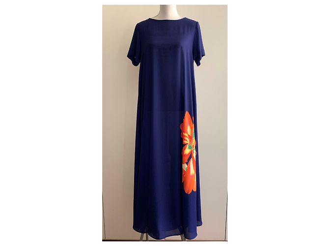 Pier Antonio Gaspari Flared blu dress Blue - view 8