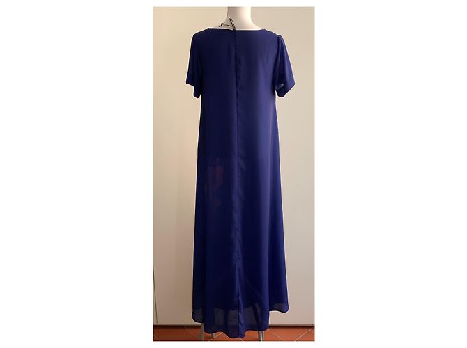 Pier Antonio Gaspari Flared blu dress Blue - view 9