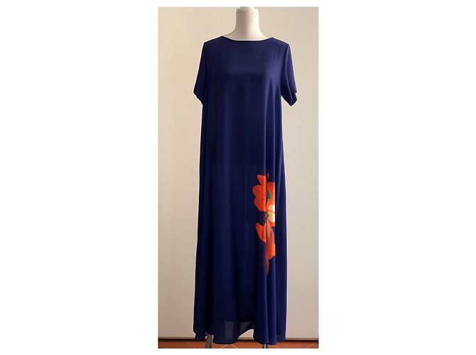 Pier Antonio Gaspari Tinte blau Kleid - Ansicht 7