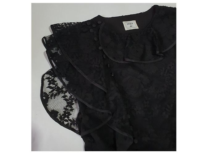 Erdem x H&M Spitzenbluse Schwarz - Ansicht 2