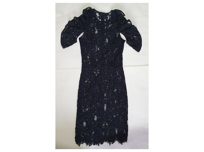 Baum und Pferdgarten Spitzenkleid Dunkelblau - Ansicht 3