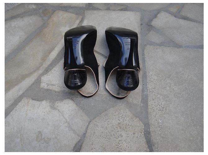 Sandali Sergio Rossi in pelle nera taglia 40 Nero - vista 7