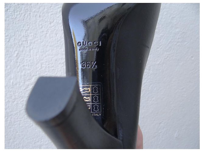 Décolleté Gucci in pelle nera 36.5 Nero - vista 10