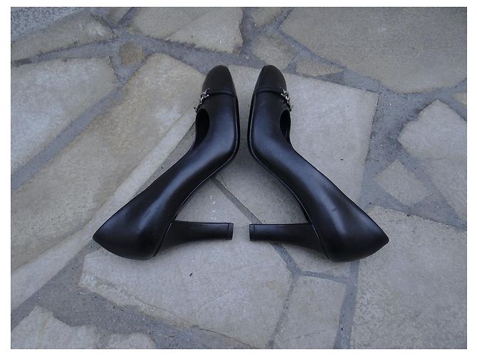 Décolleté Gucci in pelle nera 36.5 Nero - vista 7