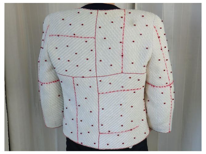 CHANEL Tweedjacke Aus weiß - view 2