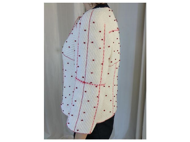 CHANEL Tweedjacke Aus weiß - view 3