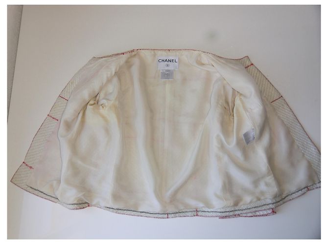 CHANEL Tweedjacke Aus weiß - view 8