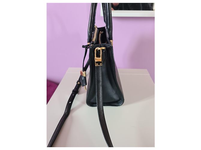 Michael Kors Bauletto in pelle Casey Nero - vista 3
