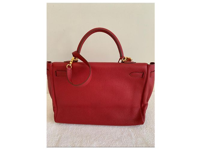 Borsa a mano Hermès Kelly 32 Rossa in Pelle Rosso - vista 2