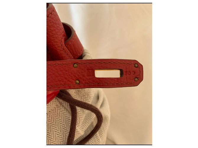 Borsa a mano Hermès Kelly 32 Rossa in Pelle Rosso - vista 9