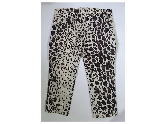 Ermanno Scervino Leopard Print Polyester Pants Multiple colors - view 2