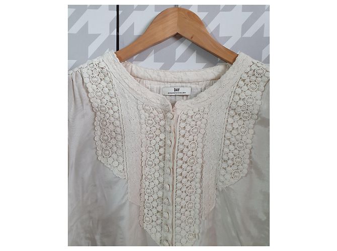Day Birger & Mikkelsen Kleid in Elfenbein Viscose - Ansicht 2