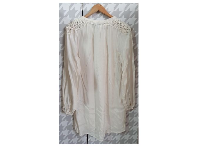 Day Birger & Mikkelsen Kleid in Elfenbein Viscose - Ansicht 3