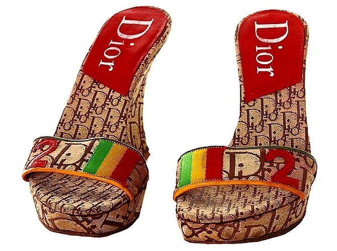 Dior Zeppe Trotter Rare Galliano Rasta Collection - vista 3