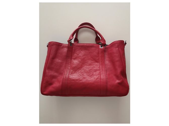 Longchamp 3D Shopper aus Leder Rot - Ansicht 2
