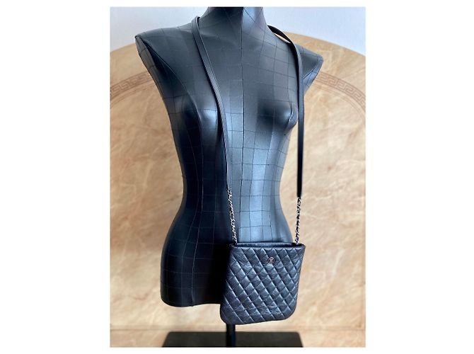 Borsa messenger in pelle Chanel Nero - vista 2
