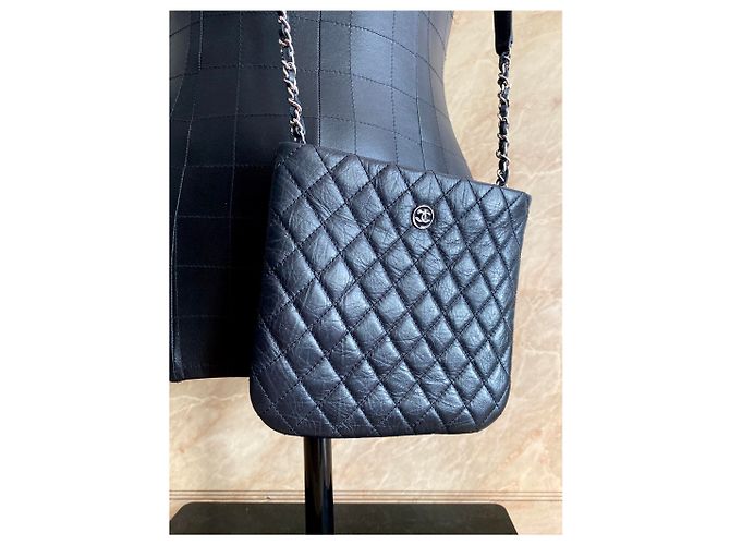 Borsa messenger in pelle Chanel Nero - vista 3