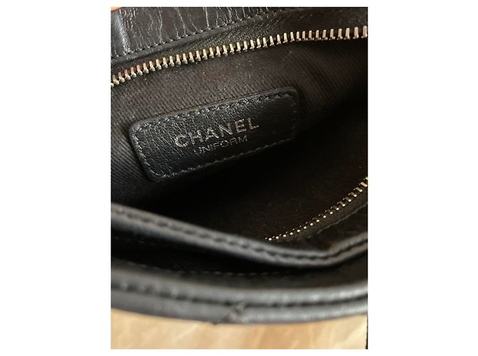 Borsa messenger in pelle Chanel Nero - vista 5