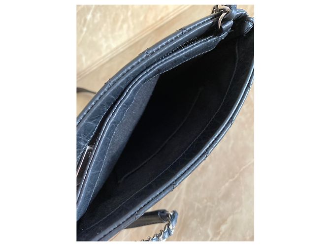 Borsa messenger in pelle Chanel Nero - vista 7