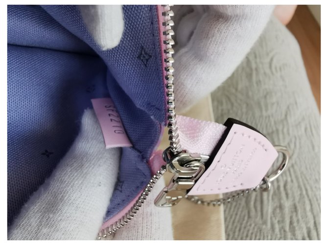 Louis Vuitton ACCESSORI MINI POUCH Rosa Bianco Blu - vista 8
