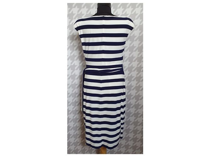 Abito a righe blu e bianco Ralph Lauren - vista 4