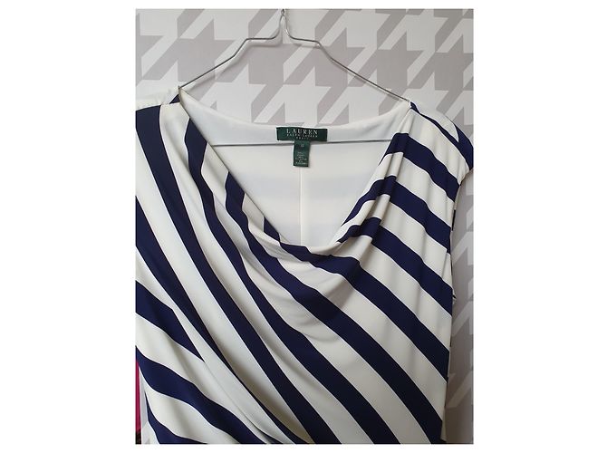 Abito a righe blu e bianco Ralph Lauren - vista 5