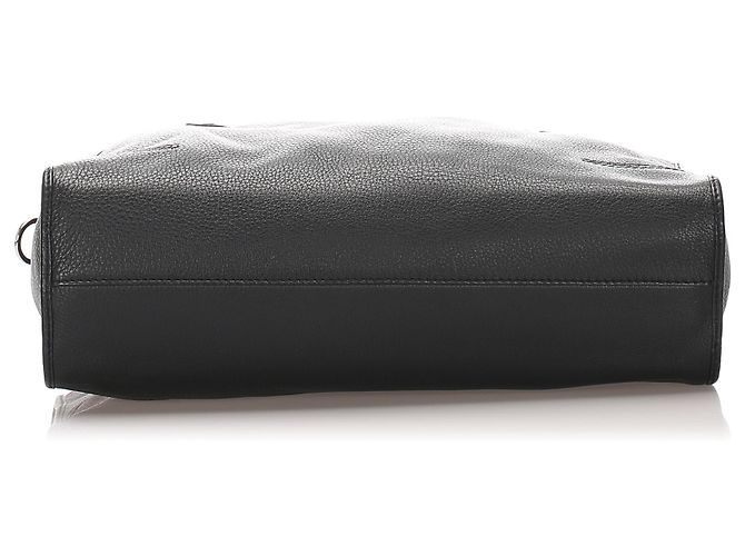 Borsa da viaggio in pelle nera Delvaux - vista 4