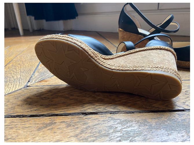 Sandali con zeppa Jimmy Choo in pelle nera Nero - vista 12