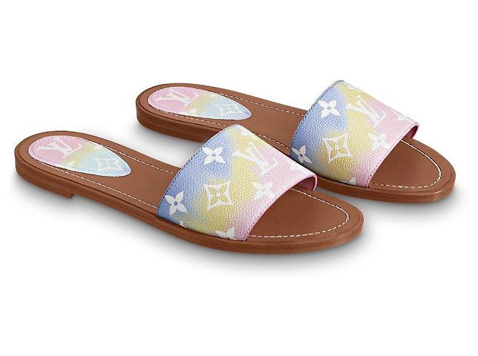 Louis Vuitton Mules Schuhe Escale LV Pink - Ansicht 2