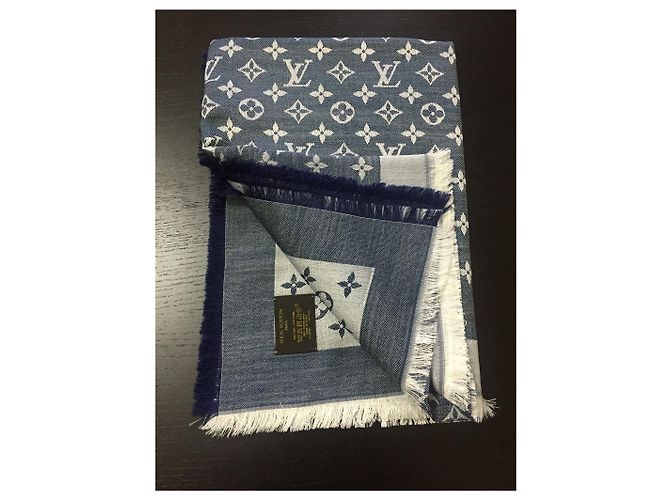 Louis Vuitton Bufanda del monograma Azul - vista 2