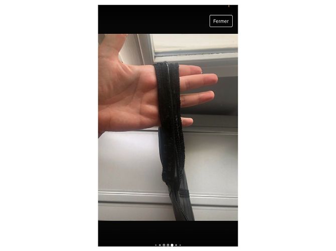 Vanessa Bruno Große Glitzertasche aus Leder Schwarz - Ansicht 5