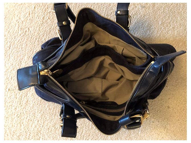 Stella Mc Cartney Borsa Stella McCartney in pelle blu navy - vista 10