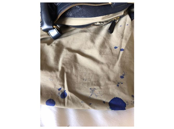 Stella Mc Cartney Borsa Stella McCartney in pelle blu navy - vista 14