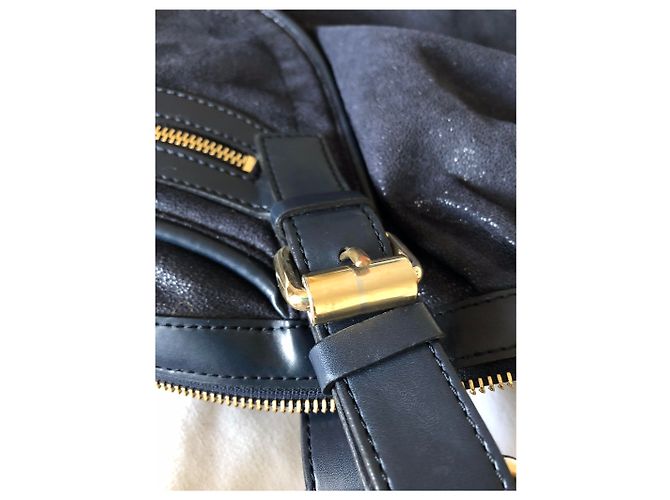 Stella Mc Cartney Borsa Stella McCartney in pelle blu navy - vista 15