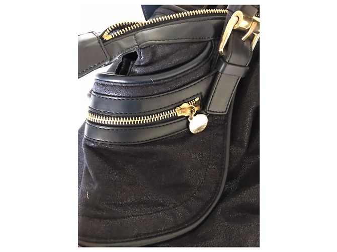 Stella Mc Cartney Borsa Stella McCartney in pelle blu navy - vista 18
