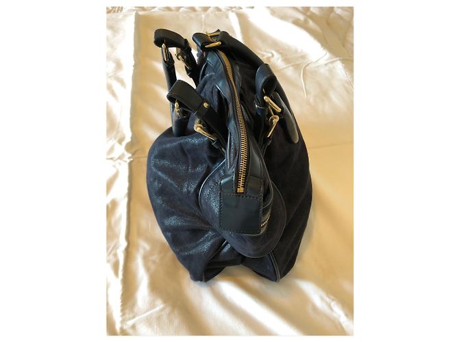 Stella Mc Cartney Borsa Stella McCartney in pelle blu navy - vista 3