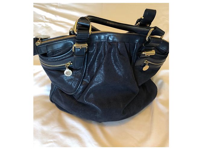 Stella Mc Cartney Borsa Stella McCartney in pelle blu navy - vista 4