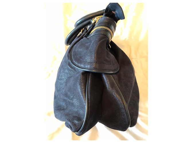 Stella Mc Cartney Borsa Stella McCartney in pelle blu navy - vista 8