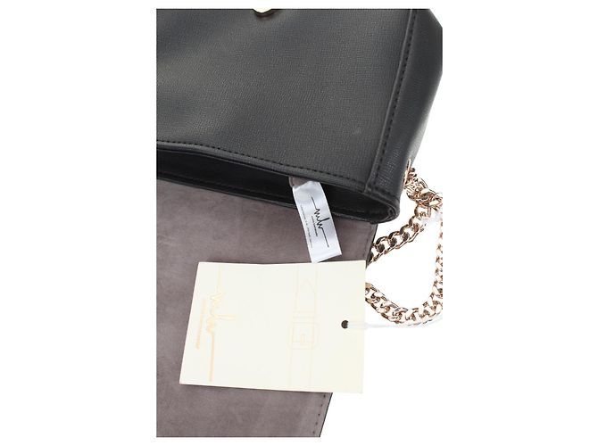 Autre Marque Marina Hoermanseder Minitasche Schwarz Öko-Leder - Ansicht 4