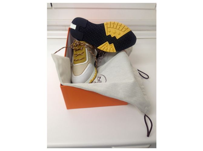 Sneakers Hermès ADDICT in pelle di capra multicolore 37 - vista 4