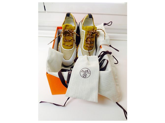 Sneakers Hermès ADDICT in pelle di capra multicolore 37 - vista 6