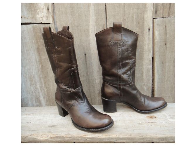 Costume National botas C'N'C 'traje nacional p 35 Marrón oscuro - vista 3