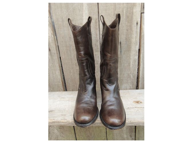 Costume National botas C'N'C 'traje nacional p 35 Marrón oscuro - vista 4