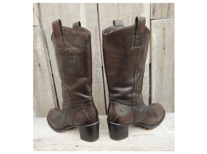 Costume National botas C'N'C 'traje nacional p 35 Marrón oscuro - vista 6